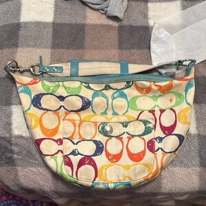Coach Multicolor Patterned Shoulder Bag